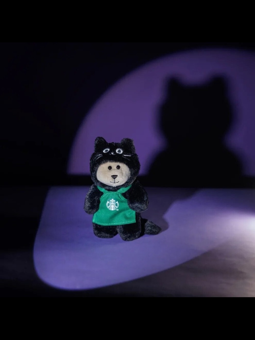 🖤💚🖤 Starbucks Halloween 2026 Limited Edition Black Cat Bearista Plush keychain